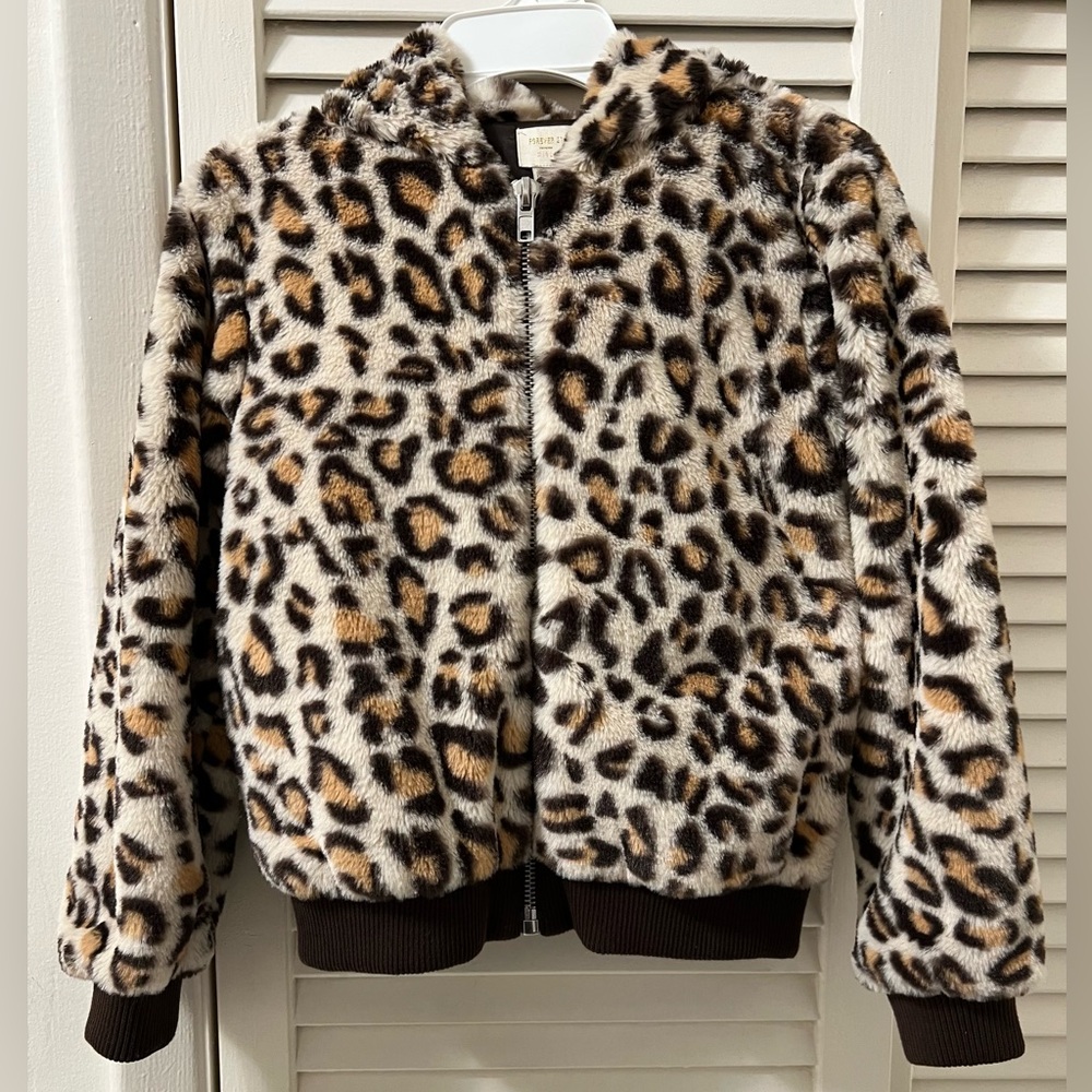 Forever 21 Girls Leopard Print Jacket